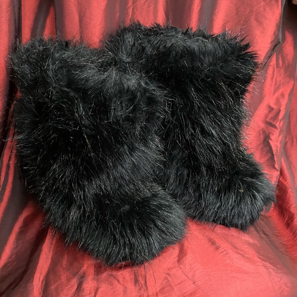 Black Furry Boots